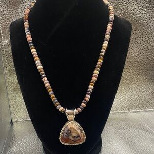 Jay King Multicolor Brown Jasper Necklace - Sterling Silver - HSN